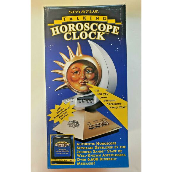 Spartus Talking Horoscope Clock by The Jennifer Sands Collection New U153 - Picture 1 of 7